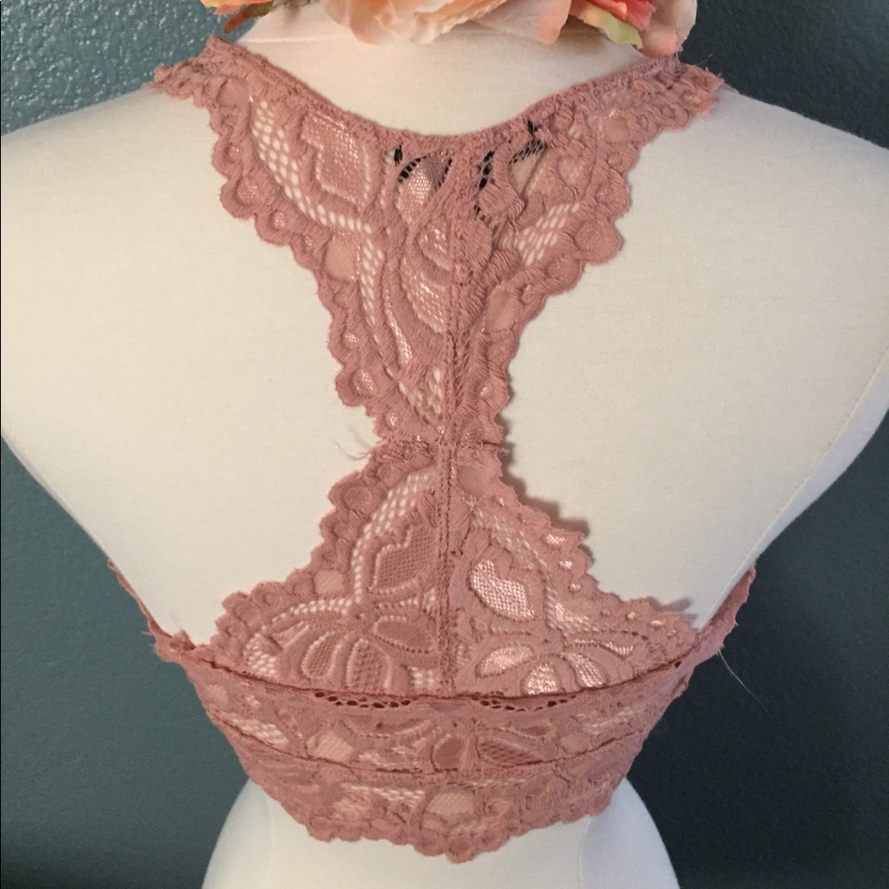 🌸 NWT🌸 ‼️LAST ONE‼️ROSE’ LACE RACERBACK BRALETTE - Picture 4 of 8
